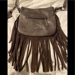 Jessica Simpson leather fringe bag